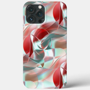 Case-Mate iPhone Case Pièces circulaires tordues en rouge clignotant au