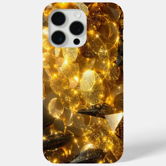 Coques Case-Mate iPhone Pièces de Rune d'or (Verso)