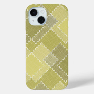 Coque Pour iPhone 15 Pièces multicolores en patchwork texturé