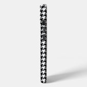 Coques Case-Mate iPhone Pied de fond blanc noir classique avec Monogramme (Verso / Gauche)