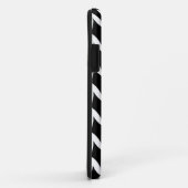 Coques Case-Mate iPhone Pieds d'oiseaux - Blanc sur Noir (Dos/Droite)
