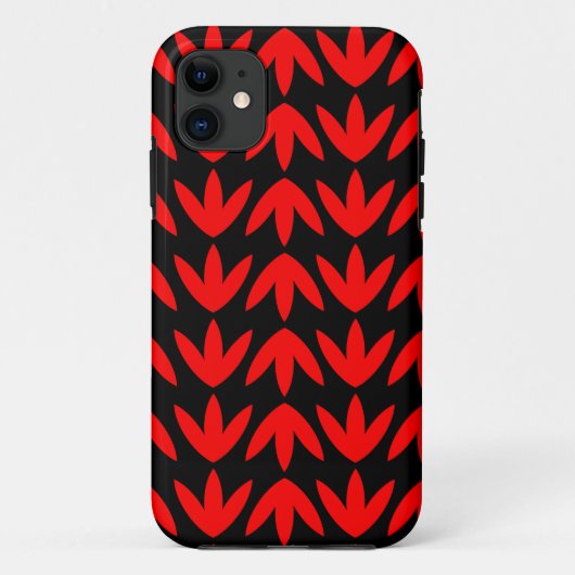 Coques Case-Mate iPhone Pieds d'oiseaux - Rouge et Noir.pdf (Dos)