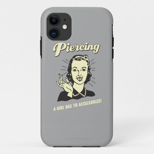 Coques Case-Mate iPhone Piercing : Une fille doit s'adapter (Dos)