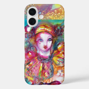 Coques iPhone 16 PIERO AVEC CAT mascarade vénitienne Mascarade Masq