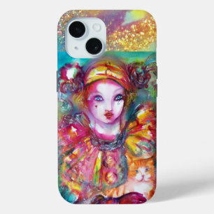 Coque Pour iPhone 15 PIERO AVEC CAT / Masques vénitiens