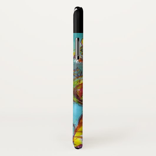 Coques Case-Mate iPhone PIERO / Monogramme de nuit du Carnaval vénitien (Dos/Droite)