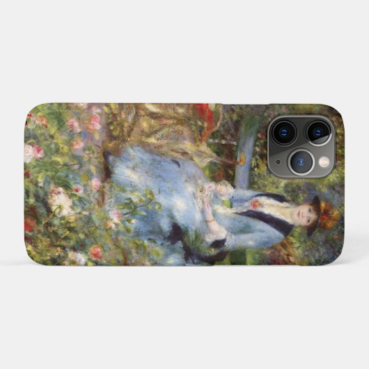 Coques Case-Mate iPhone Pierre-Auguste Renoir - Dans les Roses (Dos (Horizontal))