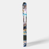 Coques Case-Mate iPhone Pierre blanche bleue (Verso / Gauche)