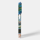 Coques Case-Mate iPhone Pierre blanche bleue (Verso / Droite)
