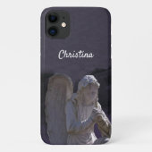 Coques Case-Mate iPhone Pierre blanche Statue de l'Ange Chrétien Profond p (Dos)
