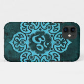 Coques Case-Mate iPhone Pierre bleue OM floral (Dos (Horizontal))