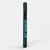 Coques Case-Mate iPhone Pierre bleue OM floral (Dos/Droite)