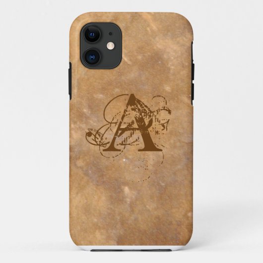 Coques Case-Mate iPhone Pierre Classique Comme Un Monogramme (Dos)