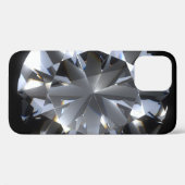 Coques Case-Mate iPhone Pierre de diamant : l'espace noir brille. (Verso (horizontal))