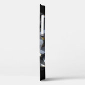 Coques Case-Mate iPhone Pierre de diamant : l'espace noir brille. (Verso / Gauche)