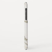 Coques Case-Mate iPhone Pierre De Marbre blanc Gris Et Blanc (Dos/Gauche)