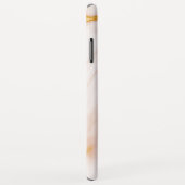 Coques Case-Mate iPhone Pierre De Marbre Blanc Or Et Rose (Dos/Droite)