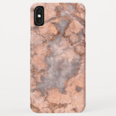 Coques Case-Mate iPhone Pierre de marbre rose avec gris (Dos)