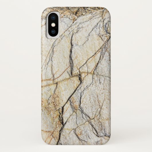 Coques Case-Mate iPhone Pierre de marbre texturée marron et noire (Dos)