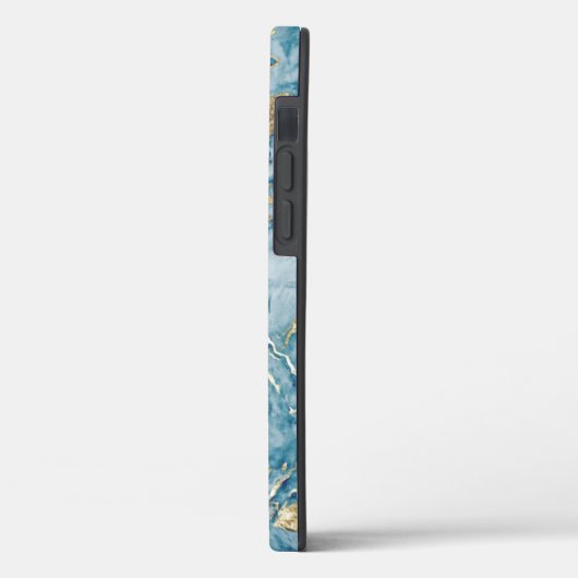 Coques Case-Mate iPhone Pierre d'or bleu cool unique (Verso / Gauche)