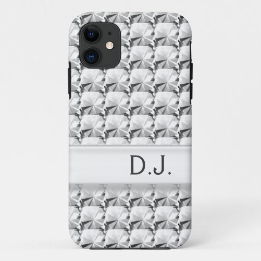 Coques Case-Mate iPhone pierre gemme claire et tendance, diamant (Dos)