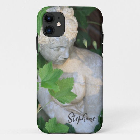Coques Case-Mate iPhone Pierre Motivationnelle Verte Jardin Sculpture Natu (Dos)