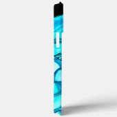 Coques Case-Mate iPhone Pierre ronde dans des tons similaires à l'aquamari (Verso / Droite)