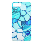 Coques Case-Mate iPhone Pierre ronde dans des tons similaires à l'aquamari (Dos)