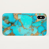 Coques Case-Mate iPhone pierre turquoise (Dos (Horizontal))