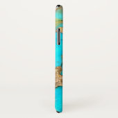 Coques Case-Mate iPhone pierre turquoise (Dos/Droite)