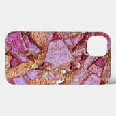 Coques Case-Mate iPhone Pierre volcanique peinte en violet rose (Verso (horizontal))