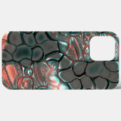 Coques Case-Mate iPhone Pierres grises mat de fusion virtuelle en cuivre (Verso (horizontal))