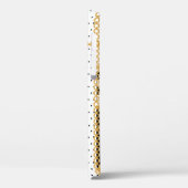 Coques Case-Mate iPhone Pierres précieuses, chaînes d'or, motif sans soudu (Verso / Gauche)