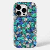 Coques Case-Mate iPhone Pierres turquoise et bleue (Verso)