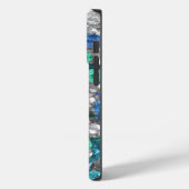 Coques Case-Mate iPhone Pierres turquoise et bleue (Verso / Gauche)