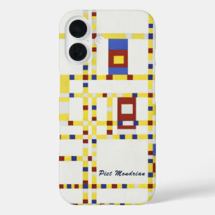 Coques iPhone 16 Piet Mondrian Broadway Boogie Woogie Art Abstrait