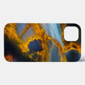 Coques Case-Mate iPhone Pietersite à lacis orange (Verso (horizontal))