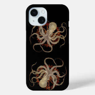 Coque Pour iPhone 15 Pieuvre en vapeur et engrenage à réchaud