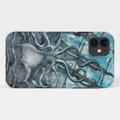 Coques Case-Mate iPhone Pieuvre géante Mer Bleue Monstre Voilier (Dos (Horizontal))