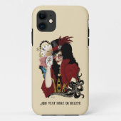 Coques Case-Mate iPhone Pieuvre noire rouge victorienne (Dos)