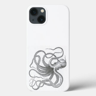 iPhone 13 Case Pieuvre vapeur marine dessin Vintage kraken