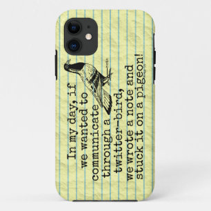 Coque iPhone 11 Pigeon drôle d'oiseau de gazouillement de