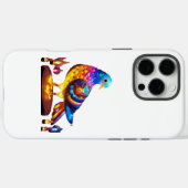 Coques Case-Mate iPhone Pigeon urbain rayonnant (Verso (horizontal))