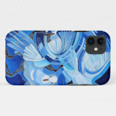 Coques Case-Mate iPhone Pigeons de cordonnier en bleu de Cerulean (Dos (Horizontal))