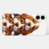 COQUES Case-Mate iPhone PILE ADORABLE BASSET HOPY CHIENS (Verso (horizontal))