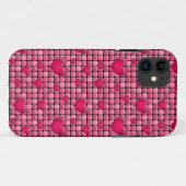 Coques Case-Mate iPhone Pile Rose aux Coeurs (Dos (Horizontal))