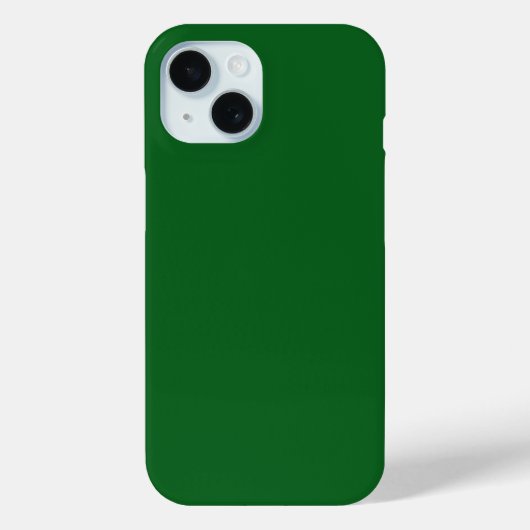 Coques Case-Mate iPhone Pin de forêt vert couleur solide (Verso)