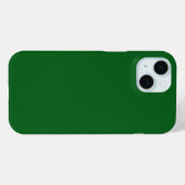 Coques Case-Mate iPhone Pin de forêt vert couleur solide (Verso (horizontal))