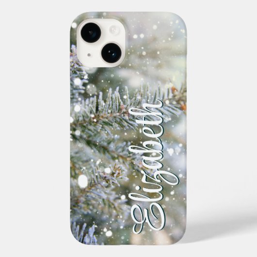 Coques Case-Mate iPhone Pin neigeux hiver (Verso)