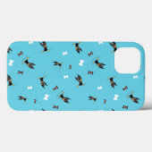 Coques Case-Mate iPhone Pinces Miniatures Bows et os Bleu (Verso (horizontal))